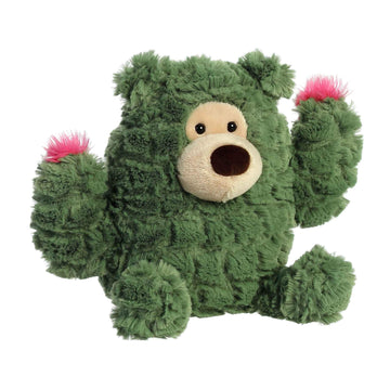 Aurora® Whimsical Cactus Kingdom™ Cactus Bear™ Stuffed Animal - Aesthetic Appeal - Comforting Cuddles - Green 8 Inches