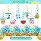 Summer Party Decotrations Pool Partys Decor Beach Theme Party Supplies Include Birthday Banner Tablecloth Balloons for Hawaiian Birthday Party