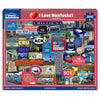 White Mountain 1000 Piece Jigsaw Puzzle State Collage, I Love Nantucket