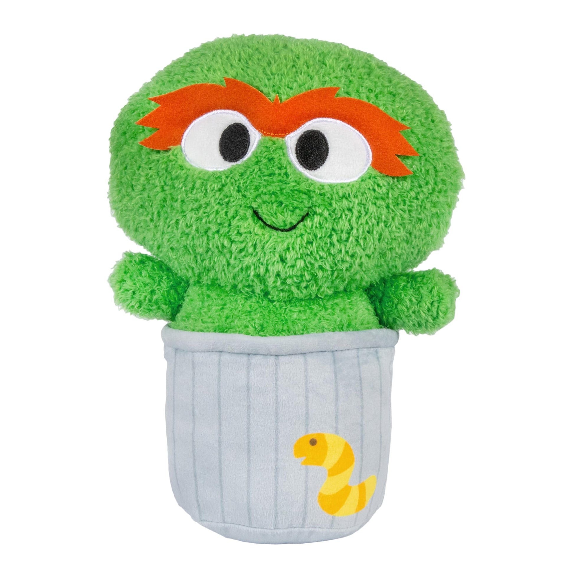 Kids Preferred Sesame Street Oscar the Grouch Stuffed Plush Toy 12 Inch Extra Soft Plushie for Kids, Crinkle Sound in Hands, Rattle in Head