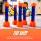 Franklin Sports Nerf Slingshot Challenge Bowling Toss Game
