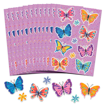 Designer Greetings 528 PCS Butterfly Stickers - Perfect for School