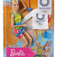 Barbie Olympic Games Tokyo 2020 Sport Climber Doll with Uniform, Tokyo 2020 Jacket, Medal, Harness, Weight and Climbing Clips for Ages 3 and Up