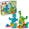 LEGO DUPLO Town 3 in 1 Dinosaurs on Wheels Learning Toy for Toddler Boys & Girls, Ages 3+ - Building & Education Play Set Teaches Problem-Solving