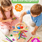 Montessori Wooden Board Games for Kids Ages 4-8, 42 Wooden Sticks Game Quick Setup, Board Games for Kids 4-6, Fine Motor Skills Toy Montessori Toys