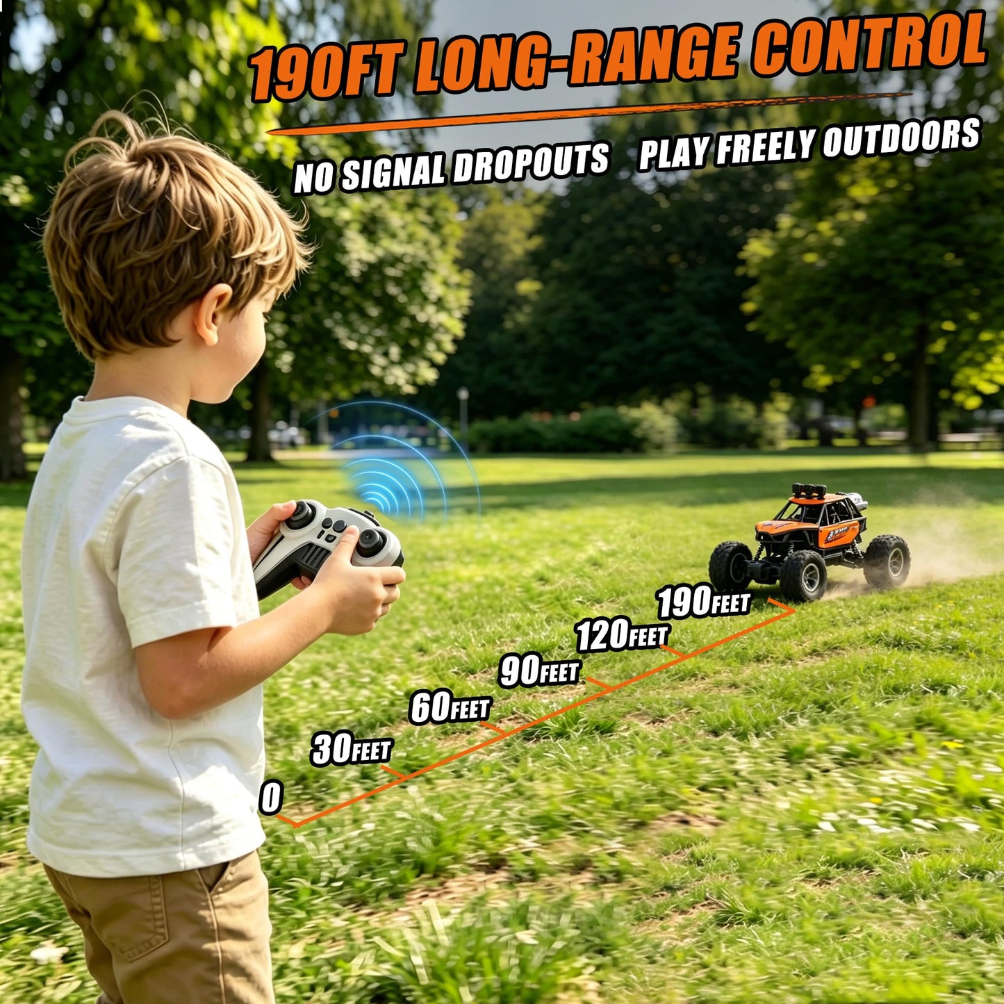 Dokakio RC Car Trucks for Kids Ages 6-12, Off-Road Remote Control Car Truck