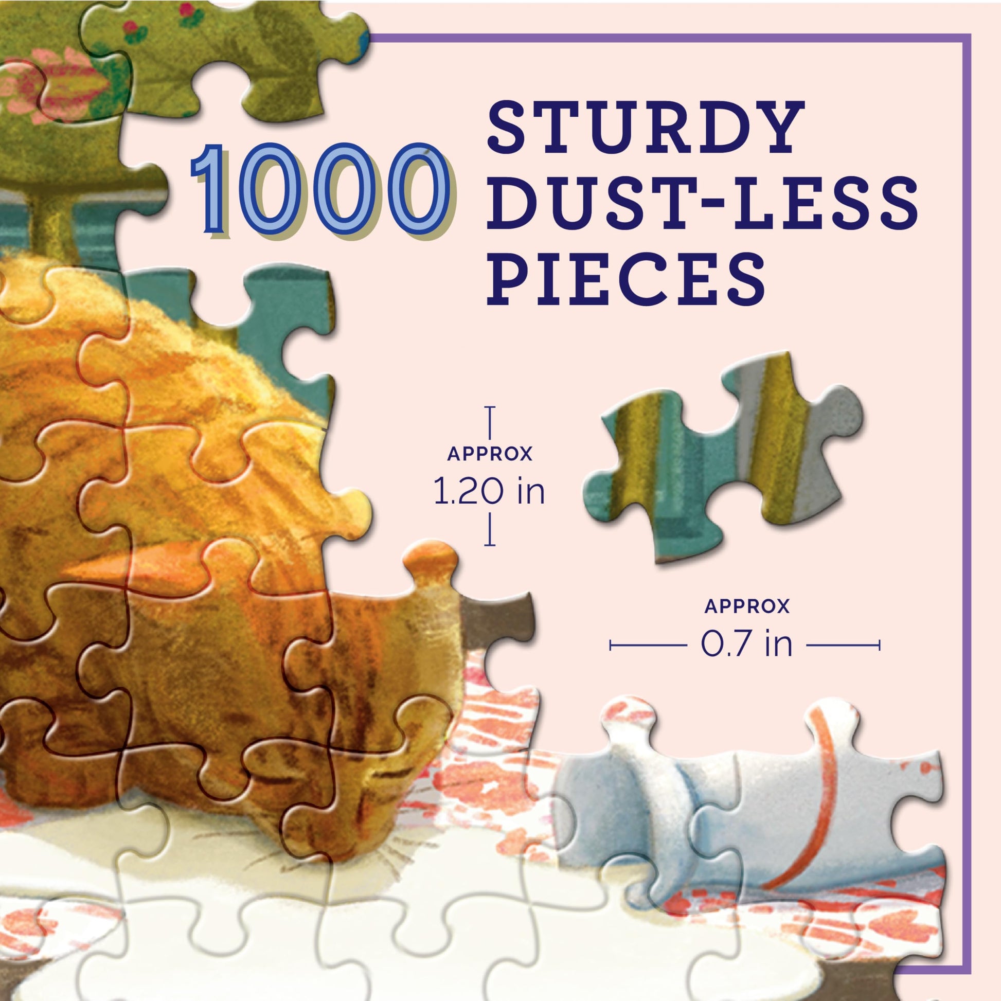 eeBoo Springtime Kitchen 1000 Piece Square Jigsaw Puzzle, 23" x 23"