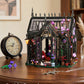 Gothic Greenhouse Building Set with Lights, Architecture Model with Stained Glass & Rose Vines, Botanical Garden Display with Flowers & Plants, Gothic