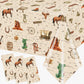 pugipien Western Birthday Party Decorations Tablecloth 3 Pcs Western Cowboy Party Table Cover Western Plastic Tablecloth for Western Rodeo Cowboy