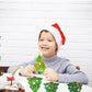 BCCSNNM 48 Pcs Christmas Tree Stickers Kit for Christmas DIY Hanging Art Ornaments Making Your Own Xmas Craft for Winter Holiday Party Classroom