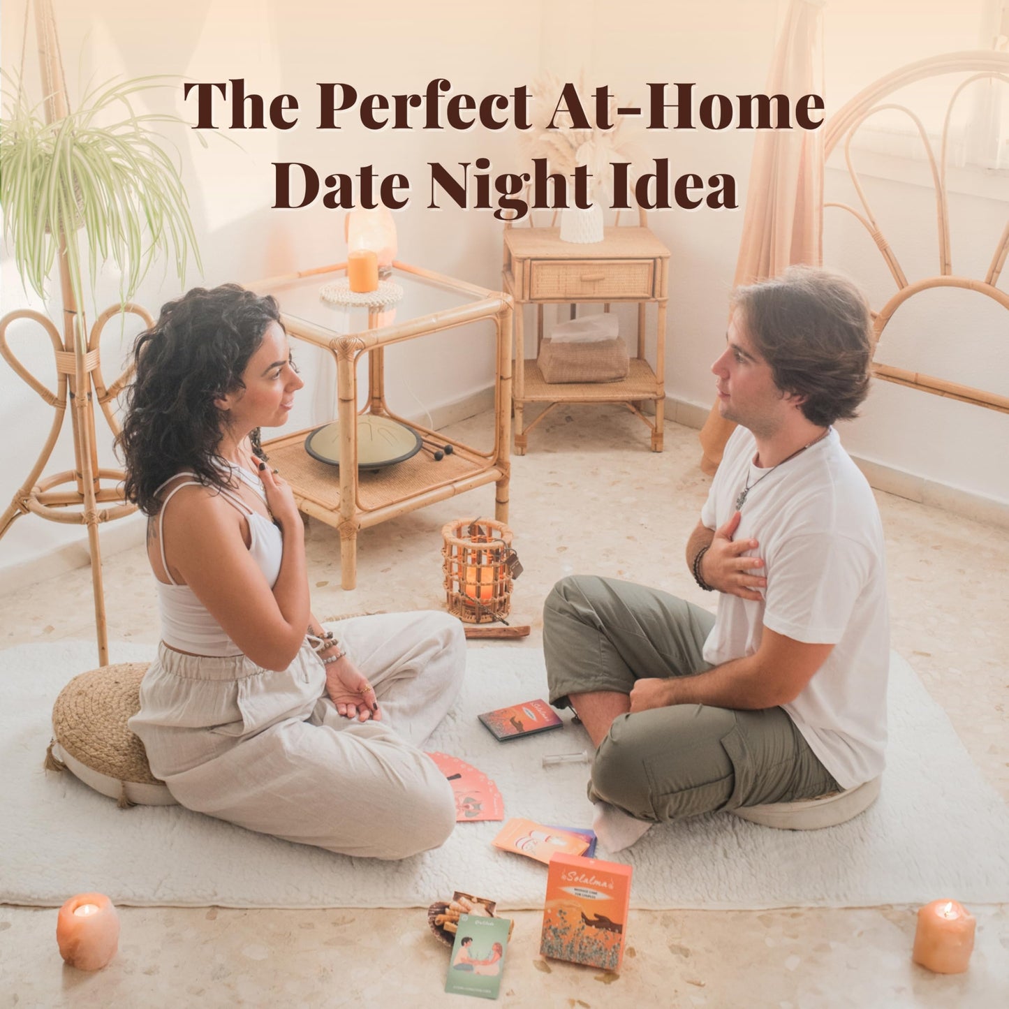 Solalma Massage Game for Couples with Fun Surprise Cards | Intimacy Card Game for Mindful Date Night Ideas to Reconnect with Spouse | Couples Massage