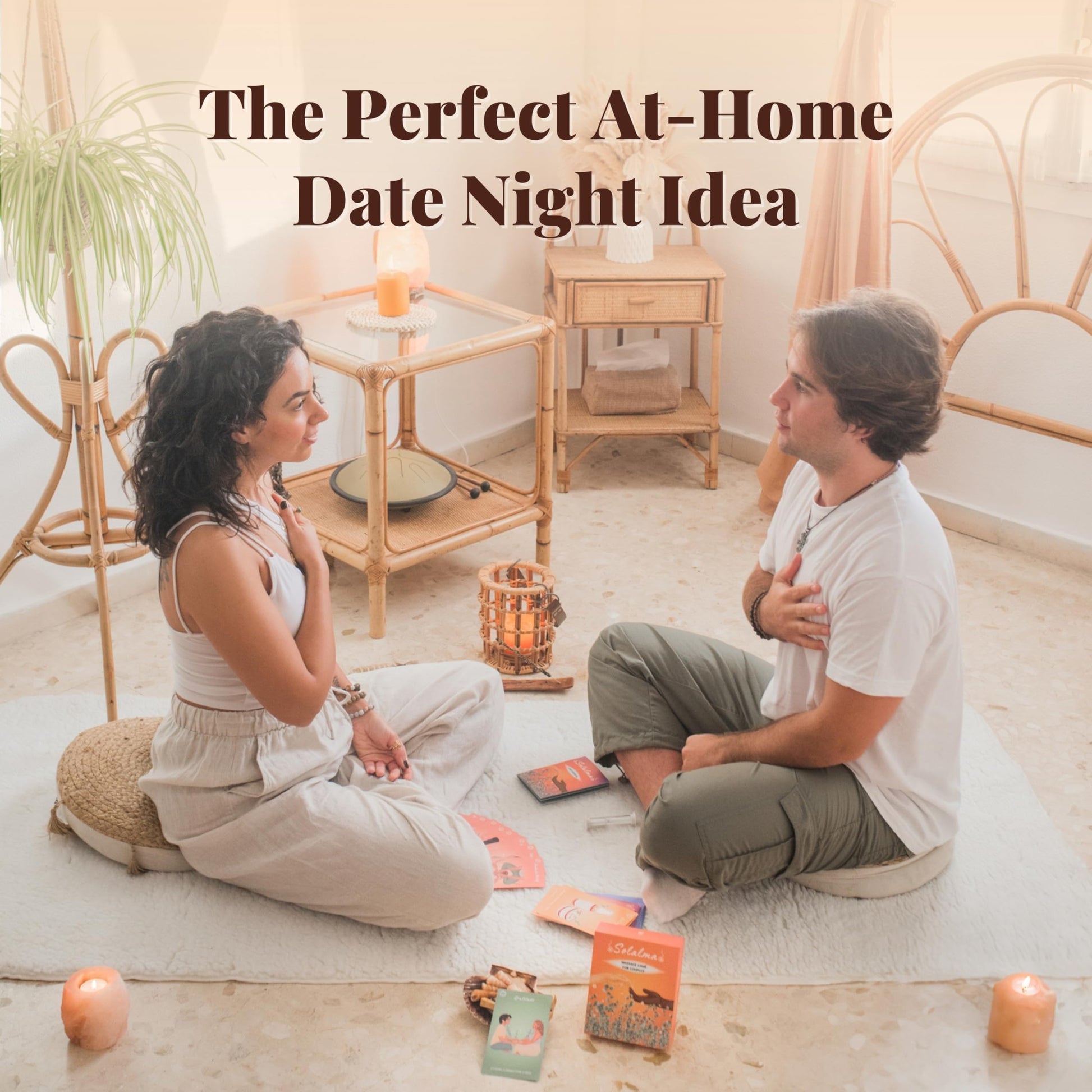 Solalma Massage Game for Couples with Fun Surprise Cards | Intimacy Card Game for Mindful Date Night Ideas to Reconnect with Spouse | Couples Massage