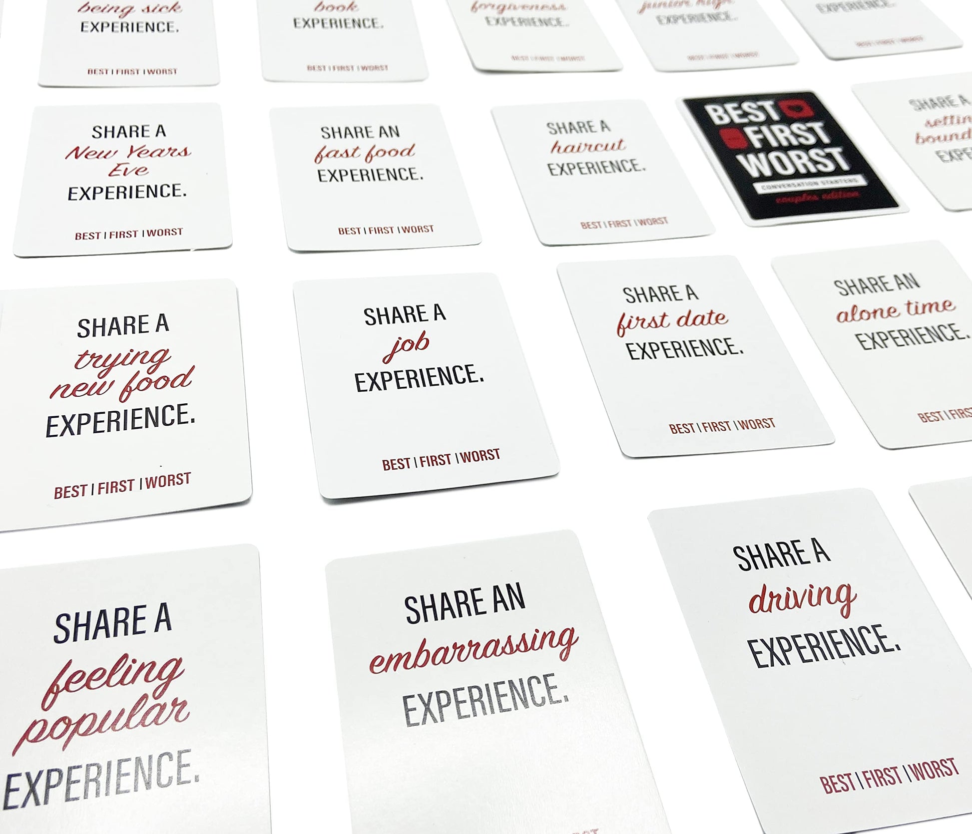 Gatwick Games Best First Worst - New Couples Card Game, Great for Couples Date Night, Work on Strengthening Your Relationship While Playing a Fun Card