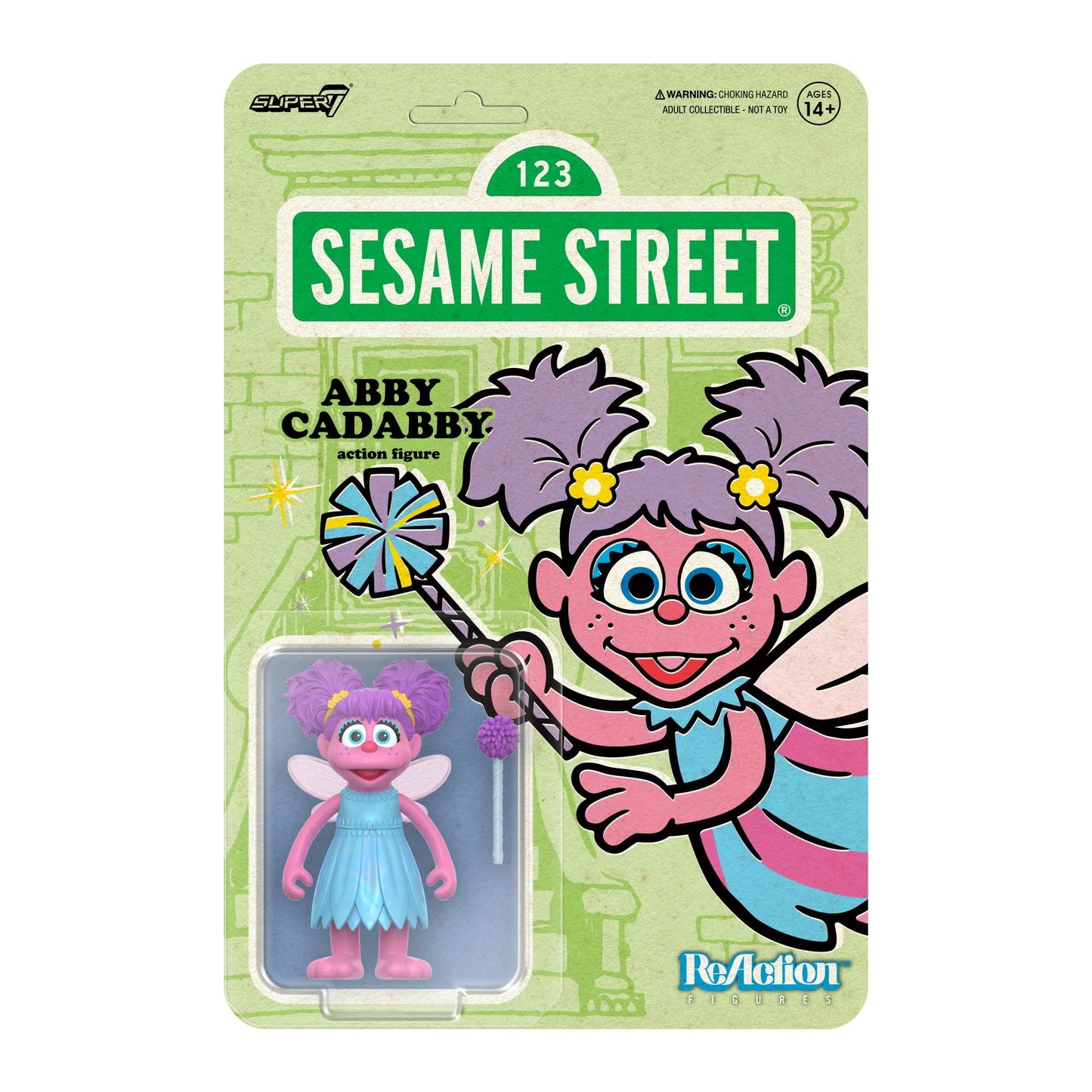 Super7 Super Duper Plush Sesame Street Cookie Monster Toy - 8" Sesame Street Plush Toy - Classic TV Show Collectibles and Retro Toys