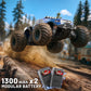 Cirmine RC Cars 1:14 All Terrain Off-Road RC Truck, 4WD Fast Remote Control Car 40 KM/H, 4X4 Waterproof Monster Truck with 2×1300mAh Batteries, Metal