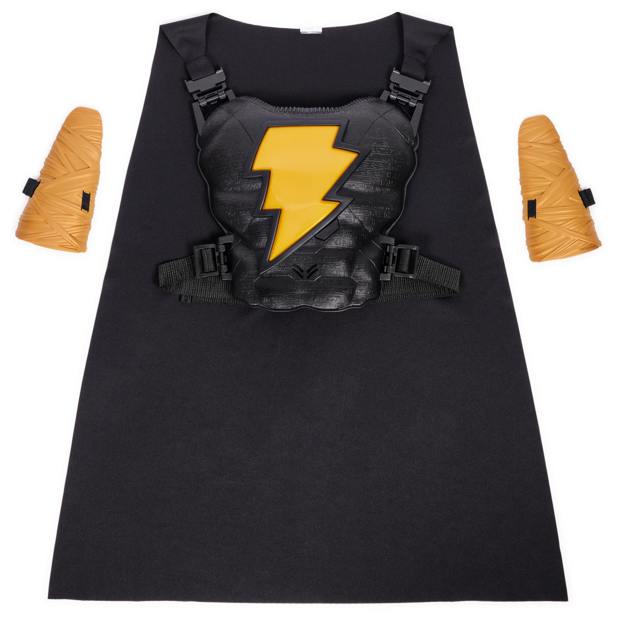 DC Comics, Black Adam Hero Set, Light-up Chest Plate, Gauntlets, Cape, 10+ Sounds, Black Adam Movie Kids Roleplay Costume for Boys and Girls Ages 4