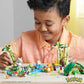 MEGA Pokemon Action Figure Building Toy, Jungle Ruins with 464 Pieces, Motion and 3 Characters, Cubone Charmander Omanyte, Gift Idea for Kids