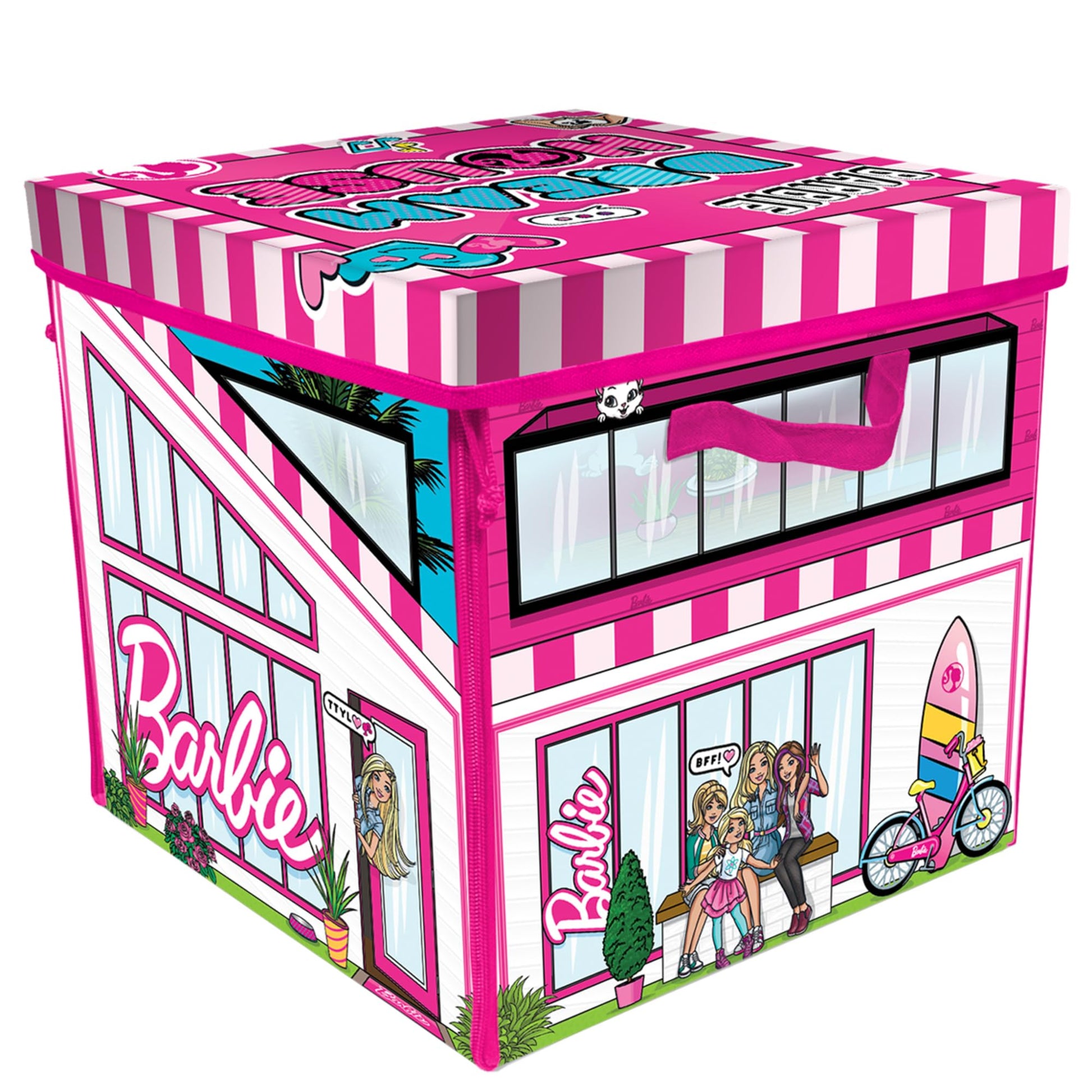 Barbie ZipBin 40 Doll Dream House Toy Box & Playmat
