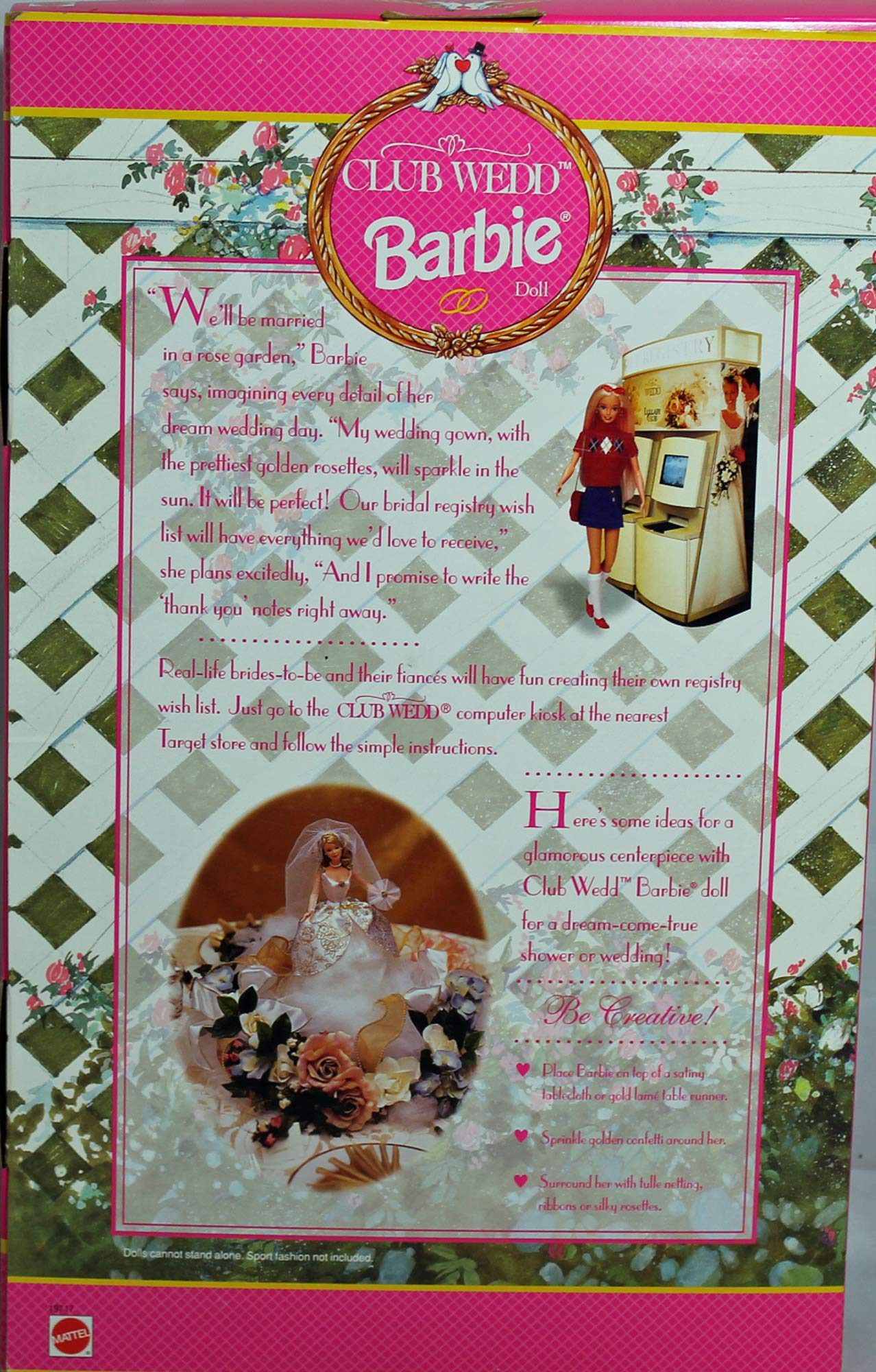 Mattel Barbie Club Wedd Blonde 1997 Doll