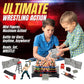 Liberty Imports Ultimate 32-Piece Wrestling Miniature Toys for Kids Pretend Play, Wrestler Figures with 2 Rings & Realistic Accessories for Boys