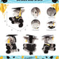 DolliBu Lying Grey Donkey Graduation Plush Toy - Soft Graduation Stuffed Animal Dress Up with Gown & Cap with Tassel Outfit and with Personalization
