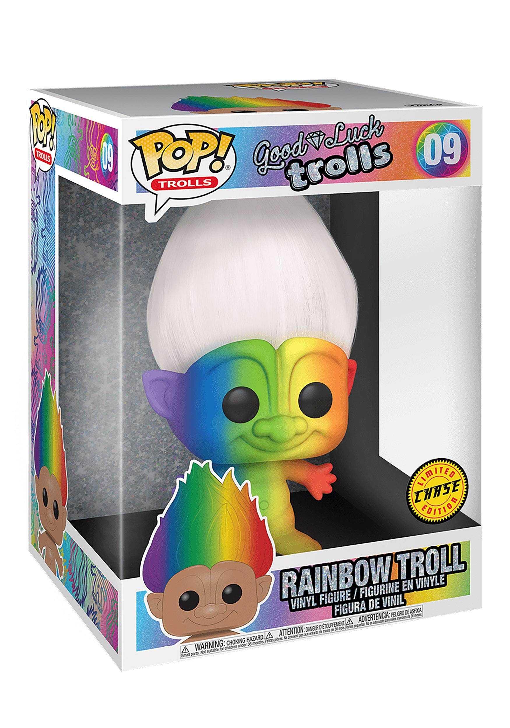 Funko Pop! Trolls: Classic - 10" Troll Multicolored Hair (Styles May Vary)