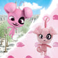 Miraculous Ladybug Kwami 5-inch Lifesize Backpack Keychains - Daizzi The Pig Clip-On Toys - Portable Ladybug and Cat Noir Accessories, Keychain Plush