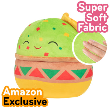 Squishmallows 8-Inch Foodie Snacks 3-Pack Plush Set - Ice Cream, Guacamole & Milk - Official Jazwares Soft Stuffed Animals - Collectible Squishy