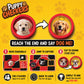 Puppy Checkers Board Game for Kids 8-12 and 4-8 with 56 Adhesive Dog Stickers - Fun Learning Game for Game Night | Great for Grandkids