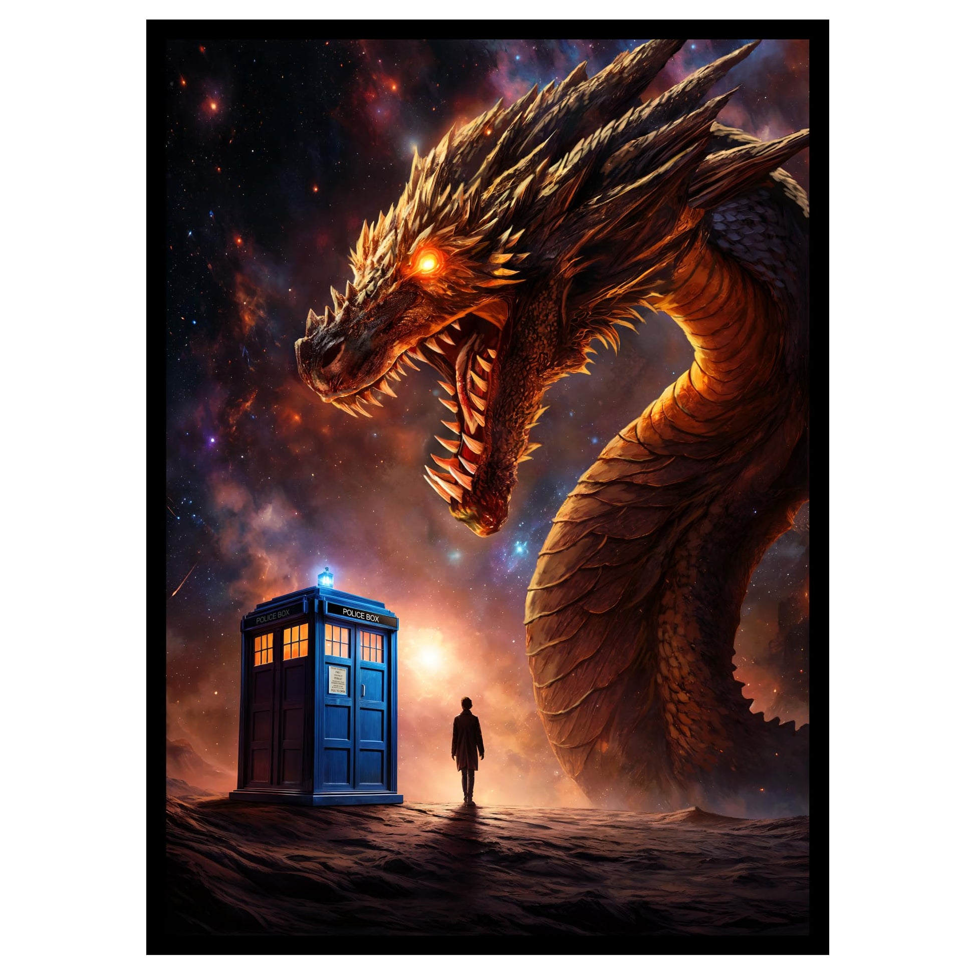 Realm Guard - 100ct Matte TCG/MTG Card Art Sleeves (The Time Lord)