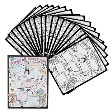 Fun Express Color Your Own Dr. Seuss My Favorite Things Posters - 30 Pieces