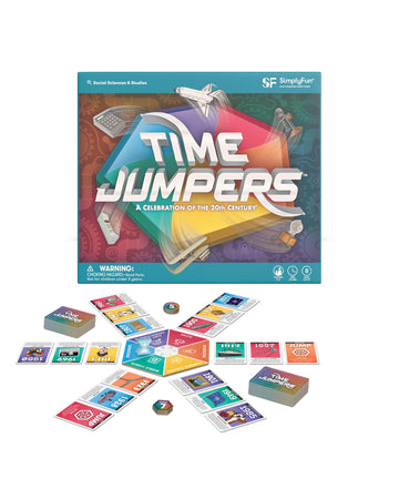 SimplyFun Time Jumpers - Educational Kids’ Game - Learn About History & Geography While Having Fun - 2-5 Player, for Ages 8 & Up