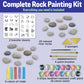 Creativity for Kids Chalk n' Rock Bucket Kit | Draw Chalk Designs and Paint 20 Rocks | Fun DIY Sidewalk Art and Outdoor Activity for Kids | Summer