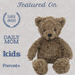 MON AMI Cocoa The Teddy Bear Stuffed Animal - 12" Brown, Teddy Bear Plush, Cute Plushies for Kids of All Ages