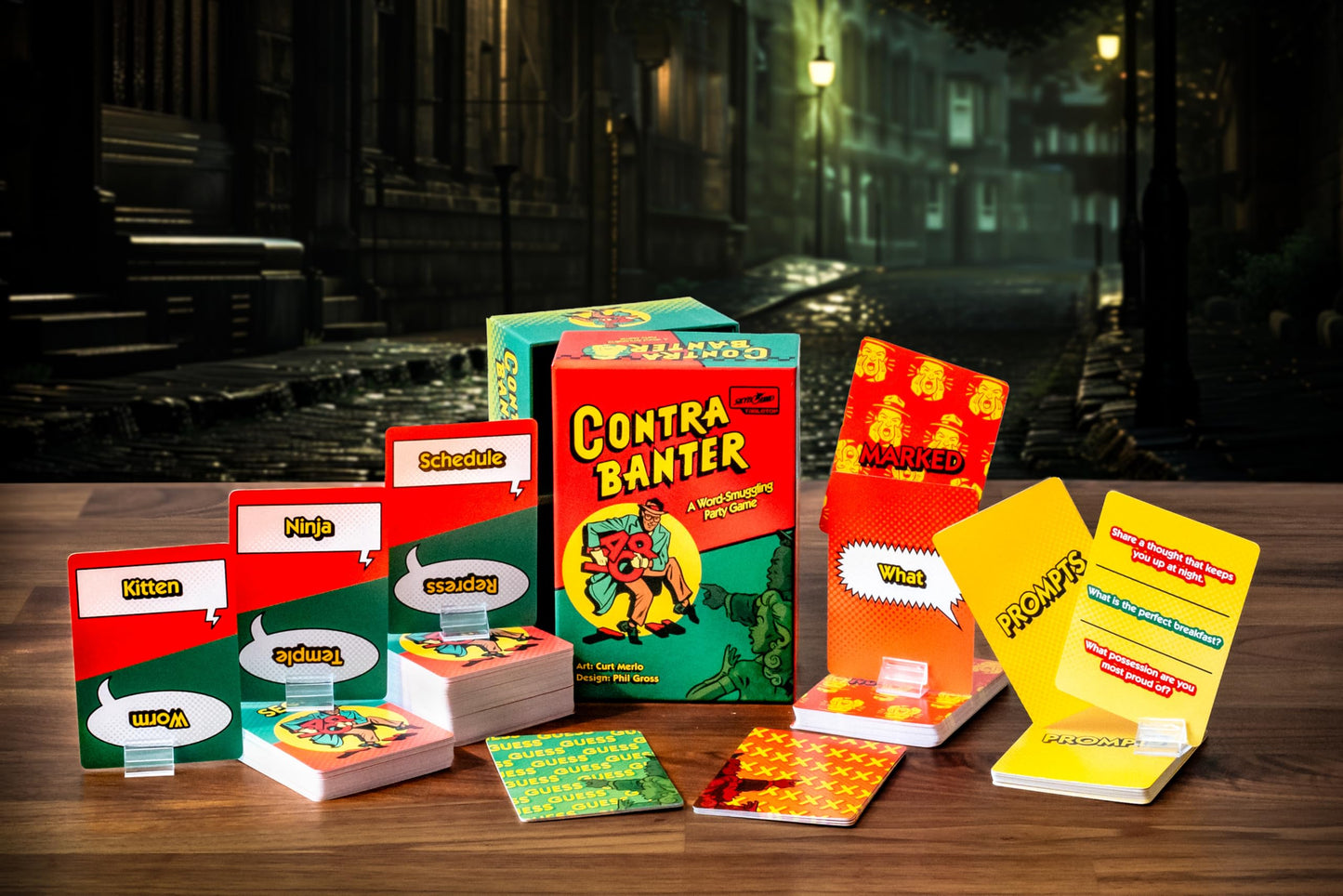 Skybound Games Contrabanter - The Ultimate Word-Smuggling Party Card Board Game for 2 to 15 Players Ages 10+ - Fun Fast-Paced Team-Based Deduction