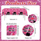 Pink Girls Birthday Party Set Pink High School Queen Theme Burn Book Popular Girl Birthday Decorations Party Decorations Hot Girls Banner Plates