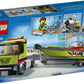 LEGO City Race Boat Transporter 60254 Race Boat Toy, Fun Building Set for Kids (238 Pieces)