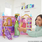 Mattel Disney Princess Toys, Ready for the Ball Closet Playset Opens to 2 Feet Wide & Includes 2 Fashions, 25 Accessories, Storage & More