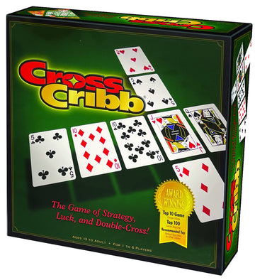 CrossCribb Cribbage Board Game by Outset Media - Strategy, Luck and Double Cross Card Game, Cribbage Game for 2 - 6 Players