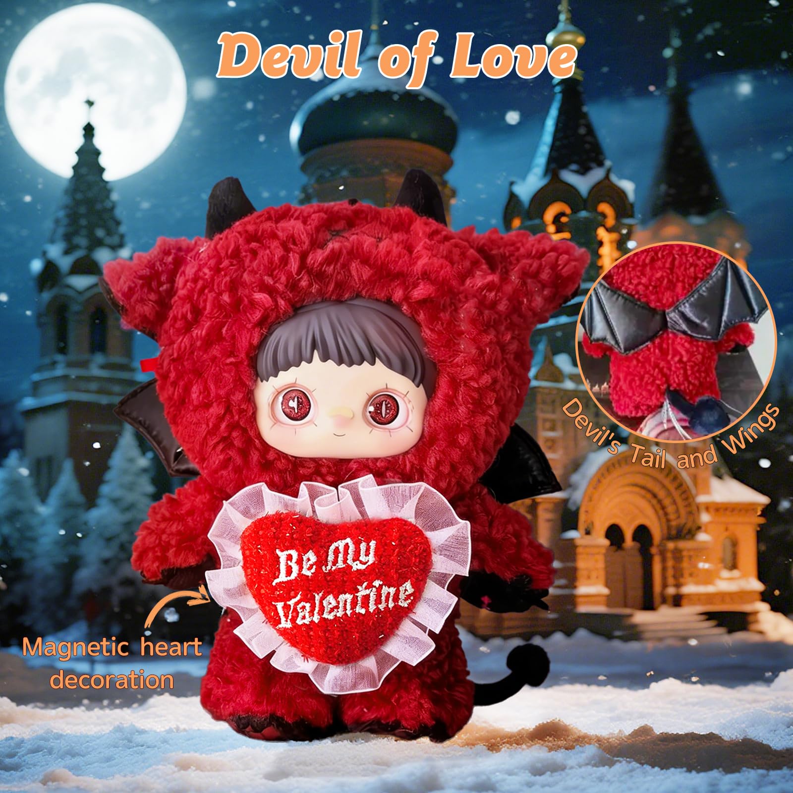 Mckkymi Plush Blind Box,Maymei Christmas Weirdness Series Stuffed Blind Box Doll 1PC,Unique Designs Keychain & Bag Charm,Cute Anime Vinyl Plushies
