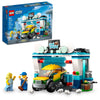 LEGO City Car Wash 60362 Building Toy Set, Fun Gift Idea for Kids Ages 6+, Features Spinnable Washer Brushes and Includes an Automobile and 2
