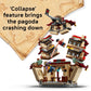 LEGO ONE PIECE Battle at Arlong Park Building Blocks - Pretend Play Building Toy for Boys & Girls, Ages 9+ - 5 Straw Hat Pirates Toy Figures & Playset