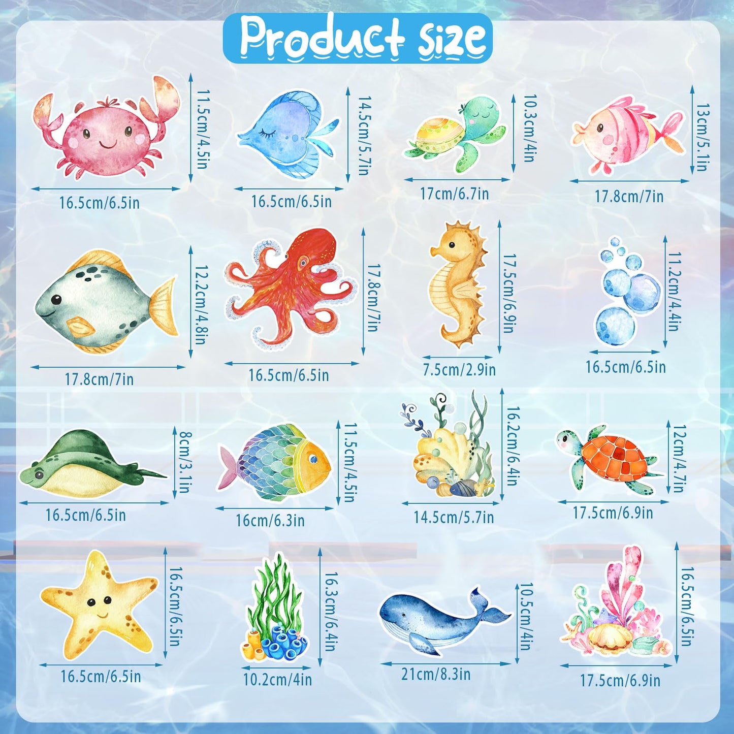 36Pcs Tropical Fish Hanging Swirl Under The Sea Party Birthday Decor Sea Animals Ocean Themed Fish Birthday Party Swirls Streamers Supplies for Boys