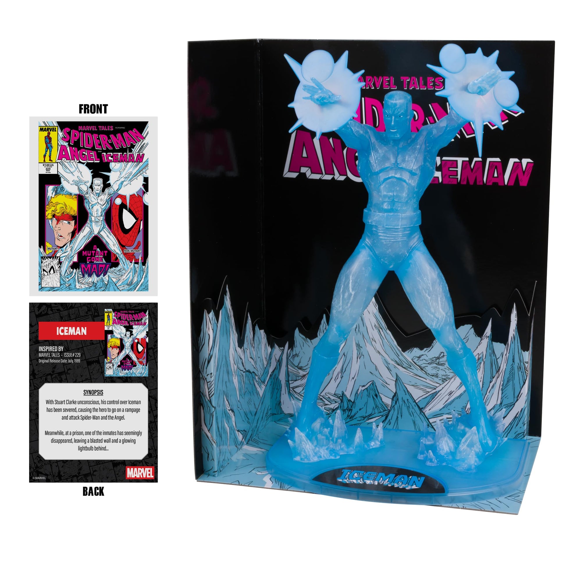 Marvel Collectible 12" Statue 1/6 Scale Posed Excl. - Iceman Red Platinum