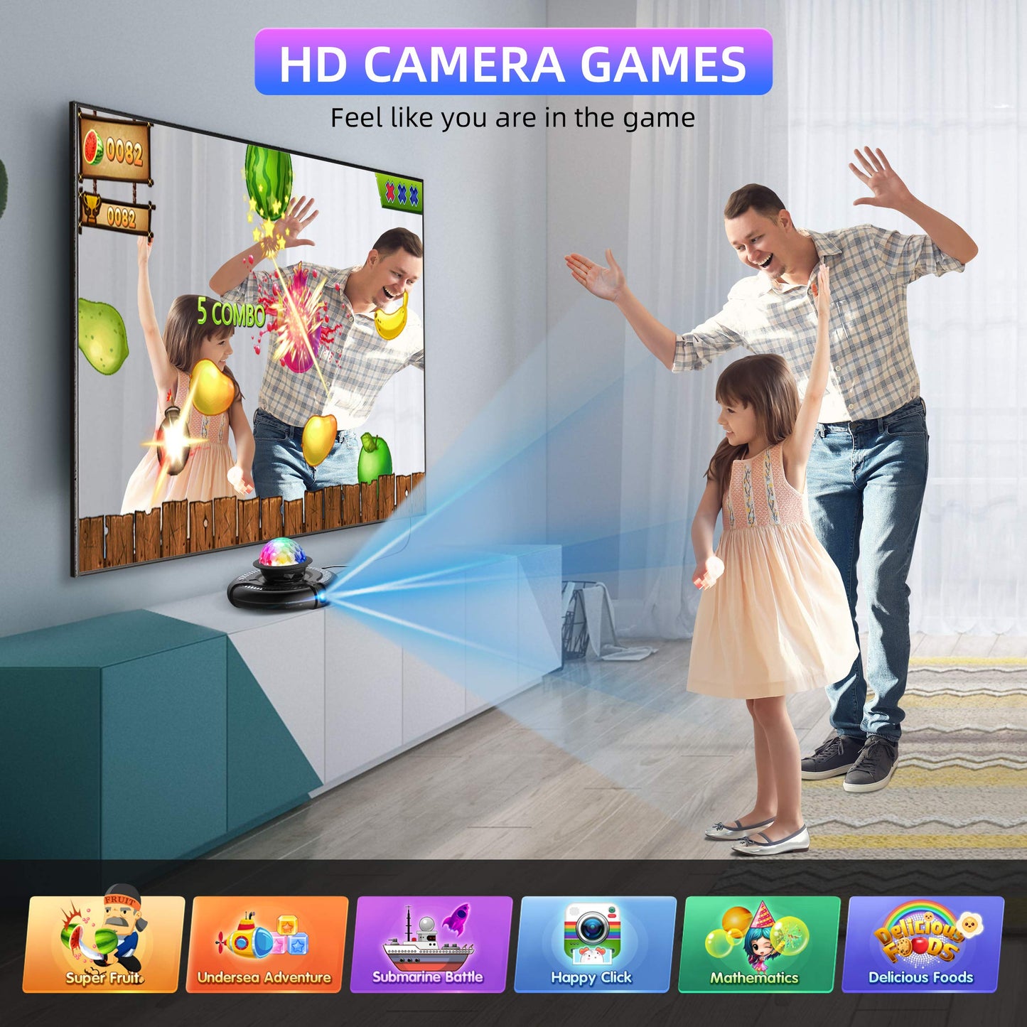 FWFX Wireless Dance Mat for TV, 2-Player Musical Electronic Dancing Pad for Kids & Adults, for Family Party Games, Exercise, Yoga & Fitness - Birthday