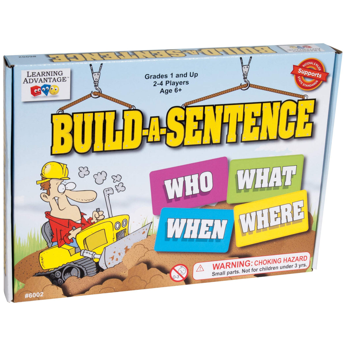 LEARNING ADVANTAGE Build-A-Sentence, Literacy Game for Kids