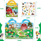 Kalysky 6Pack Reusable Sticker Books for Toddlers 1-3 2-4, Jelly Sticker Books for Kids, Cute Sticker Books for Toddlers 2-4 Years, Sticker Activity