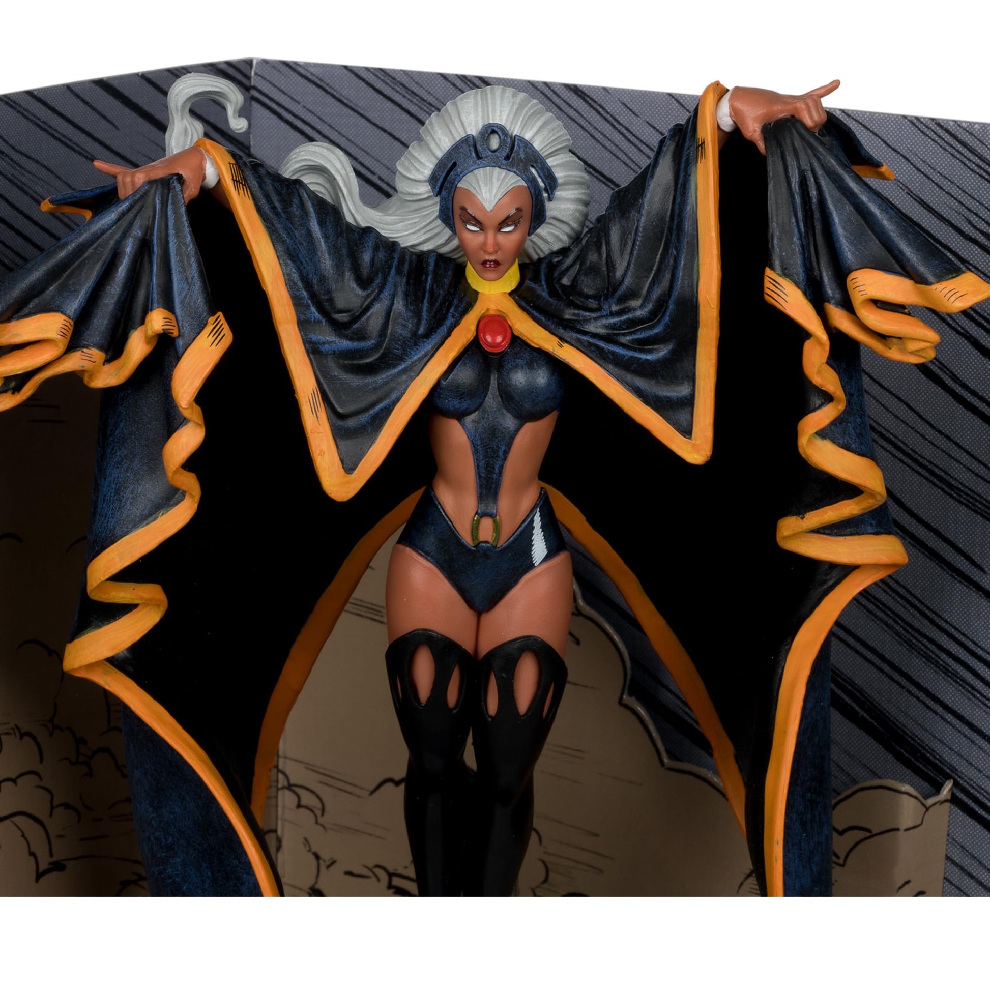 McFarlane Toys - Marvel Storm 1:10th Scale Collectible with Scene (Marvel Tales Featuring Spider-Man and The X-Men #236)