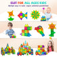 cossy 120Pcs Magnetic Tiles Magnetic 3D Building Blocks Set Educational Construction Toys for 3 4 5 6 7 8 Year Old Boy and Girl with Stronger Magnets