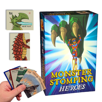 Castle Clark Monster Stomping: Heroes Games - Monster Building Dice & Strategy Card Game for Adults & Kids 13+ | Travel, Party & Family Kids' Games